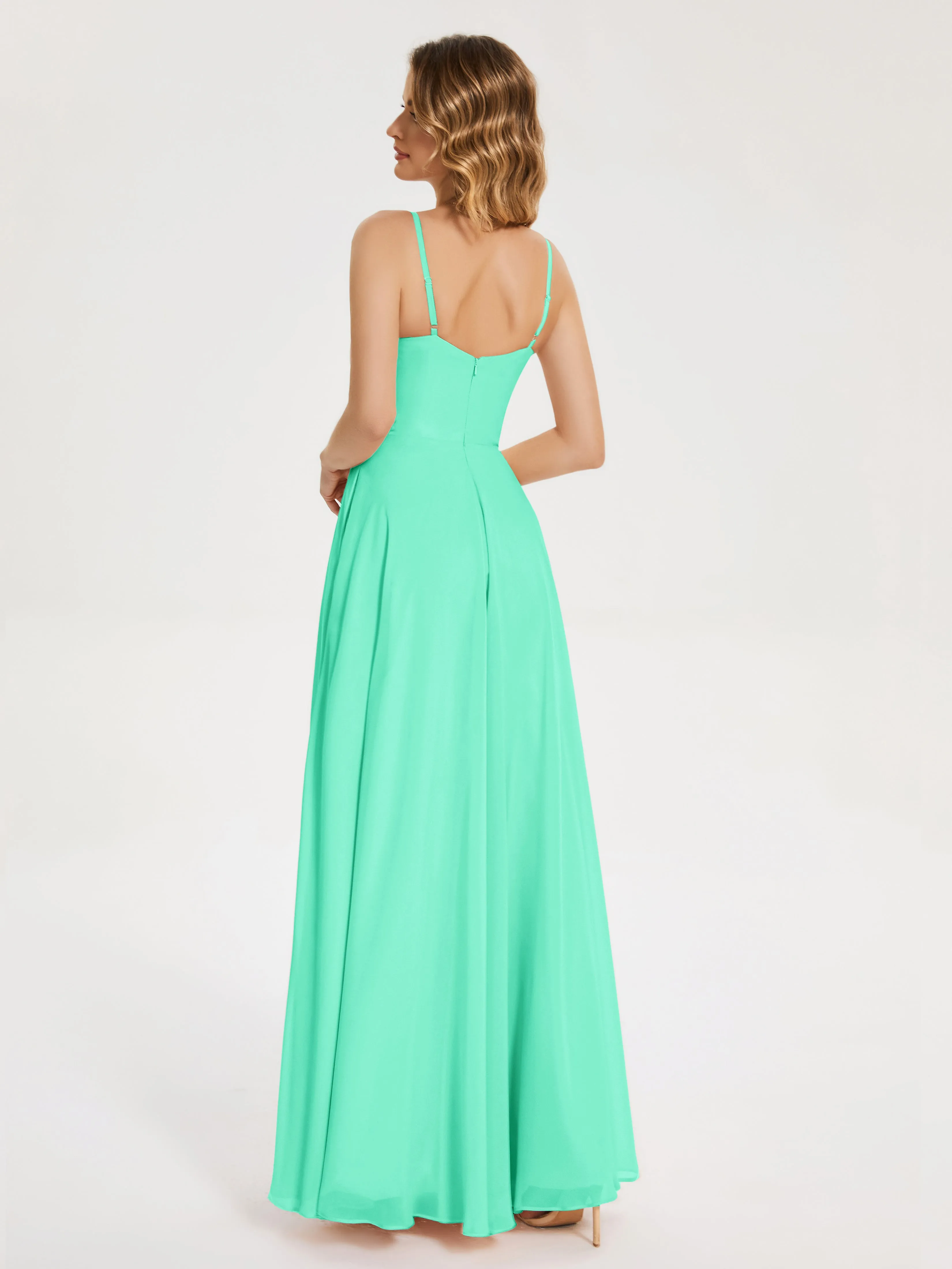 Ruth Simple Spaghetti Straps Bridesmaid Dresses