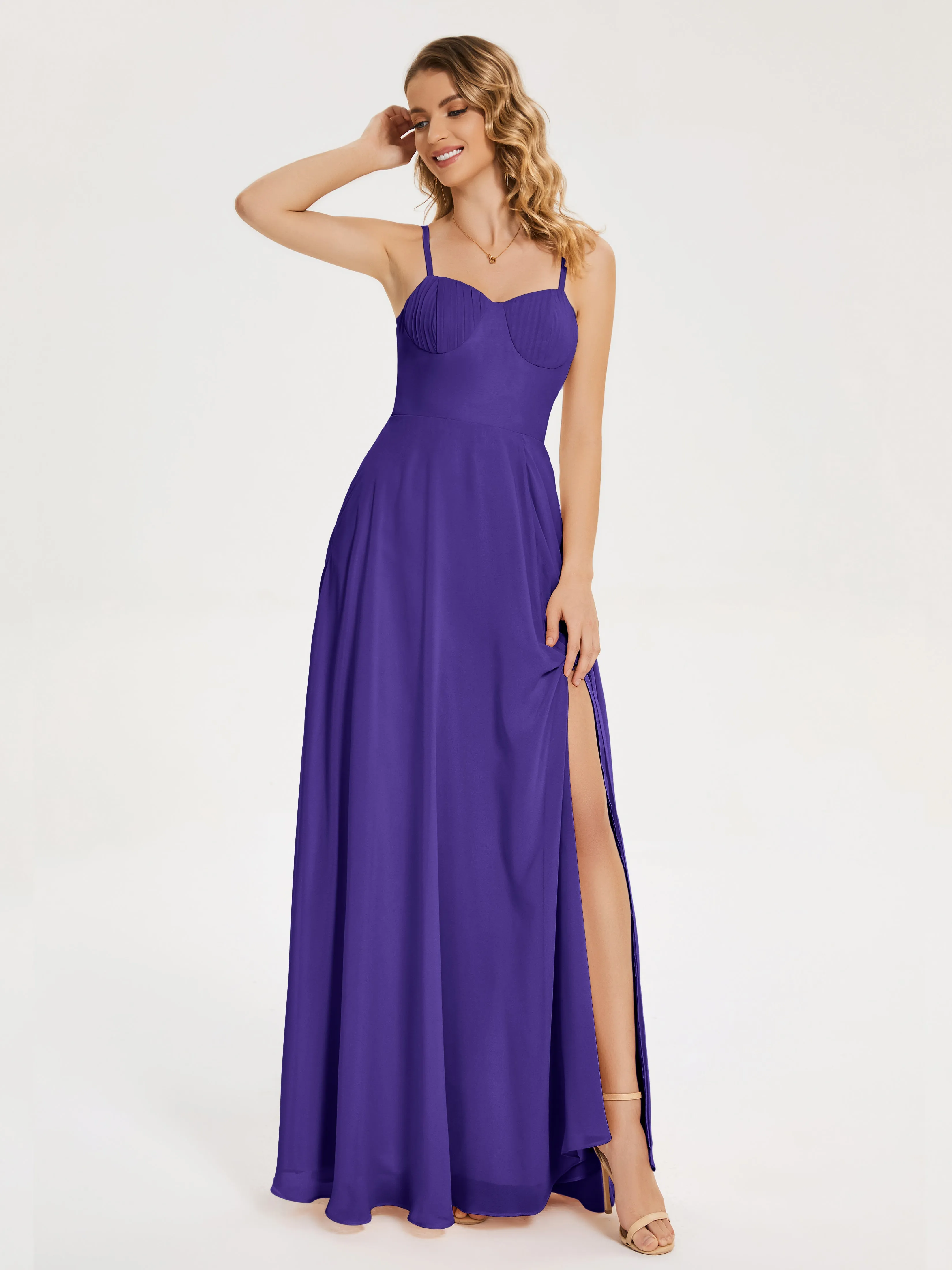 Ruth Simple Spaghetti Straps Bridesmaid Dresses