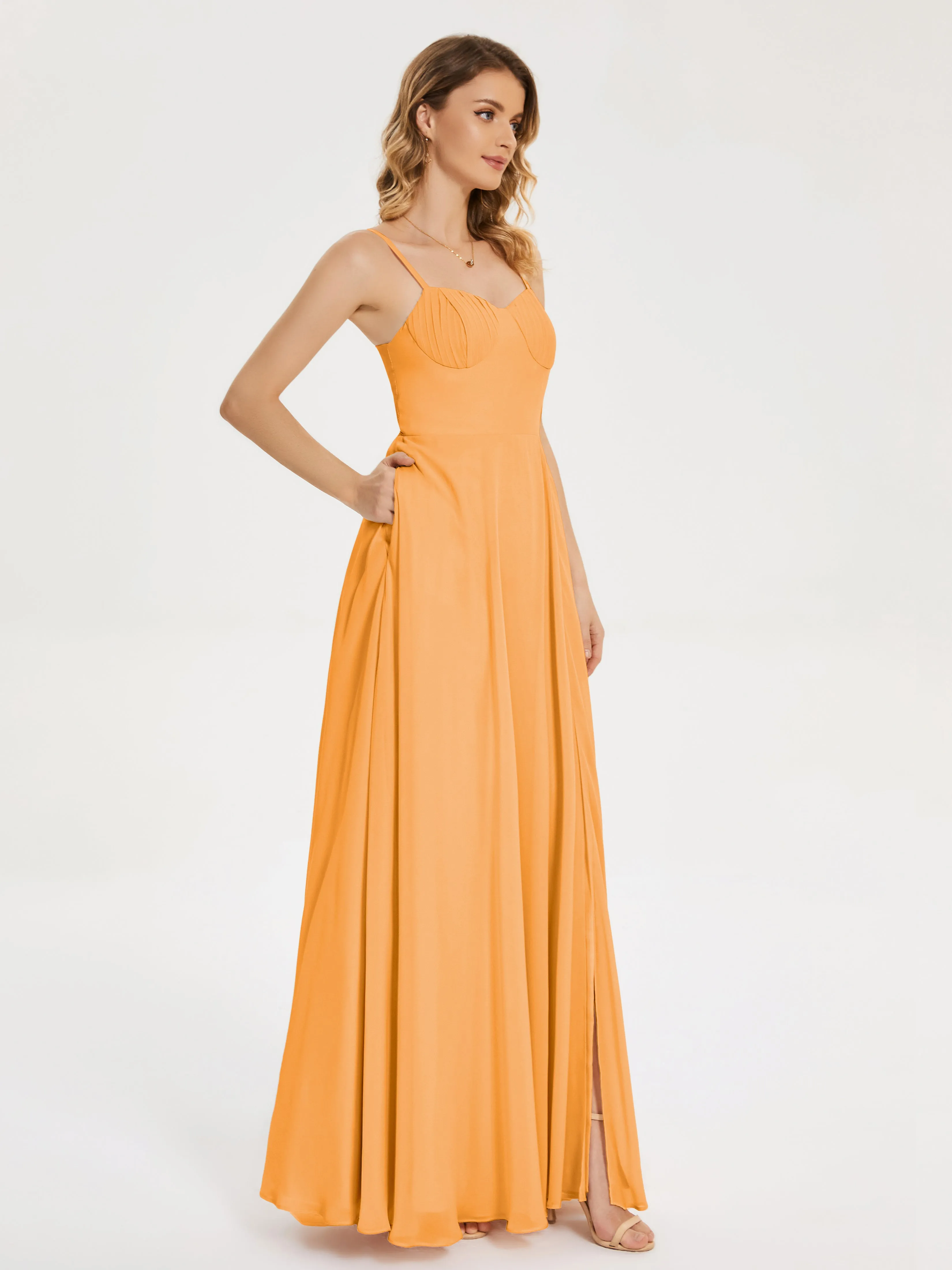 Ruth Simple Spaghetti Straps Bridesmaid Dresses