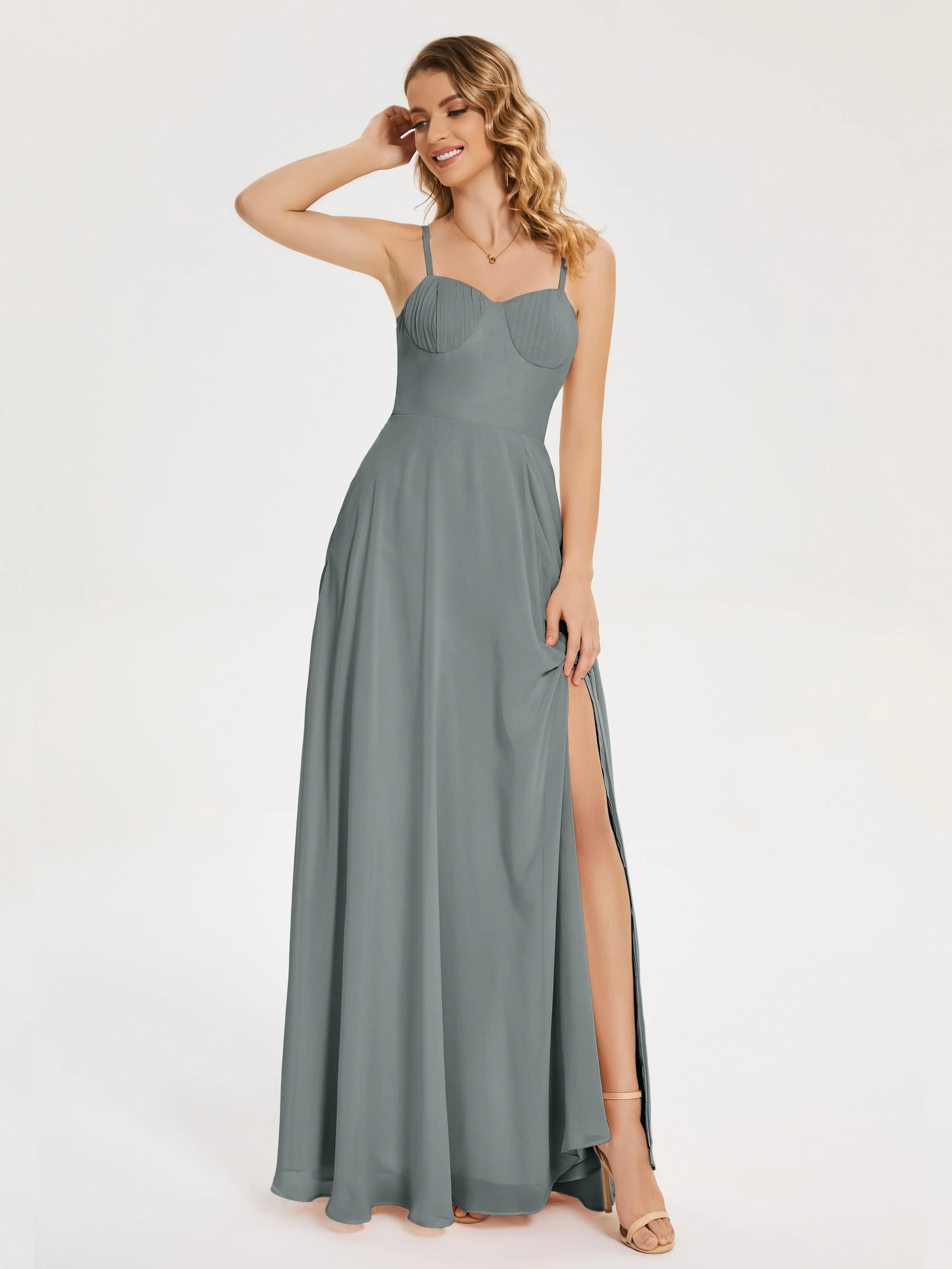 Ruth Simple Spaghetti Straps Bridesmaid Dresses