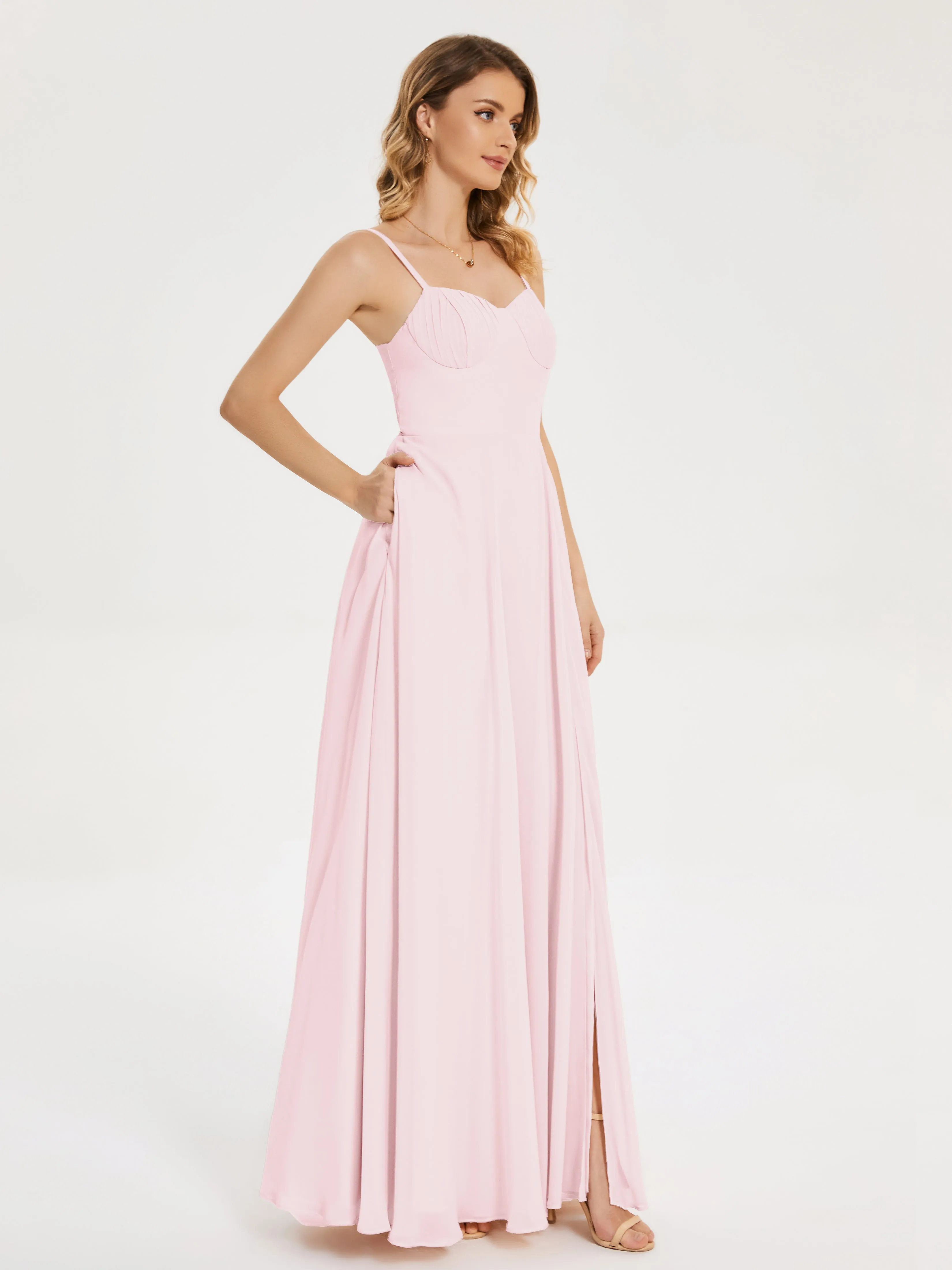 Ruth Simple Spaghetti Straps Bridesmaid Dresses