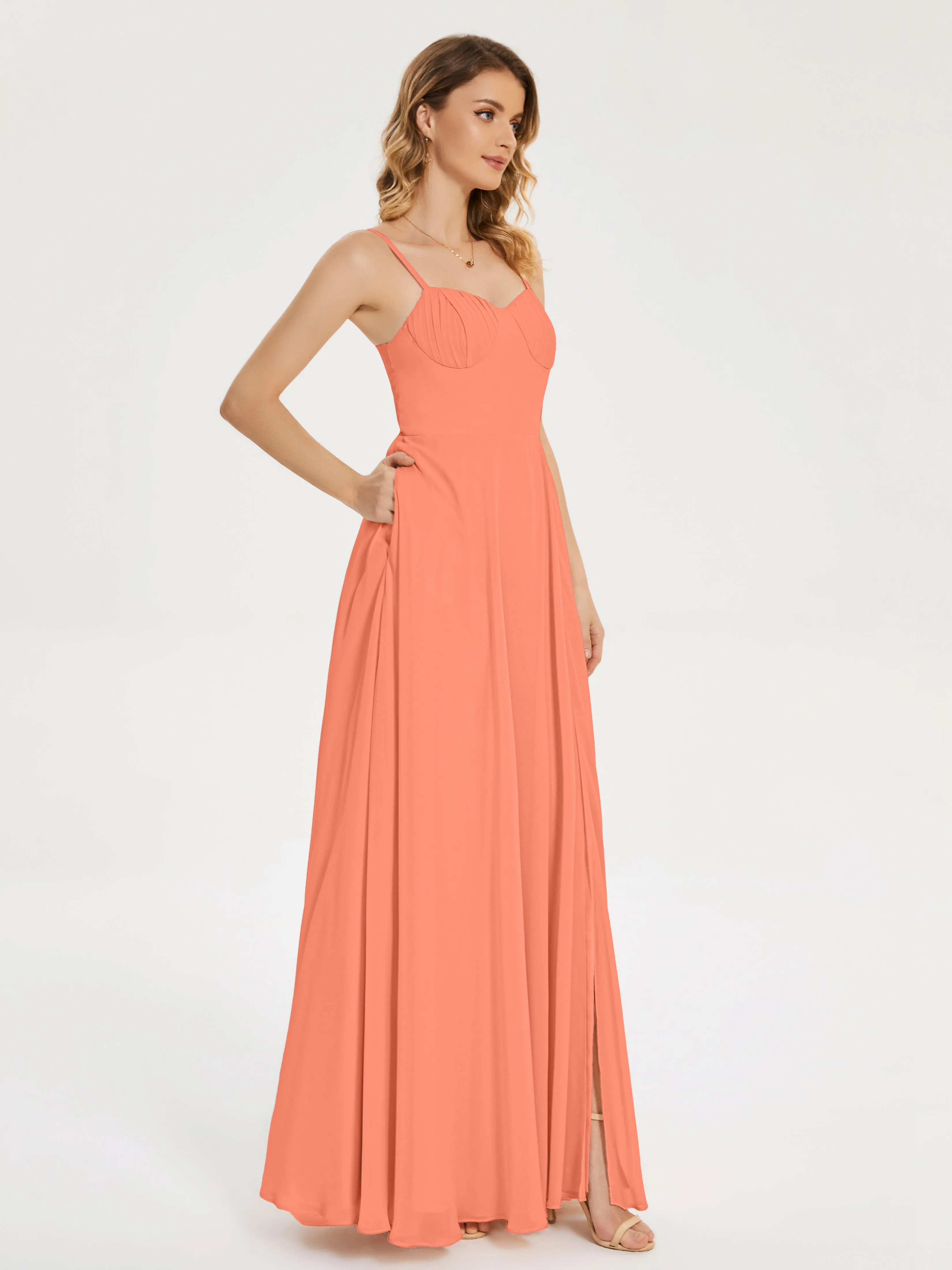 Ruth Simple Spaghetti Straps Bridesmaid Dresses