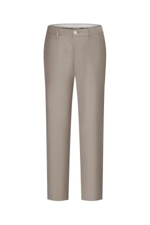 Soft Cotton Rich Stretch Casual Pants in Regular Fit